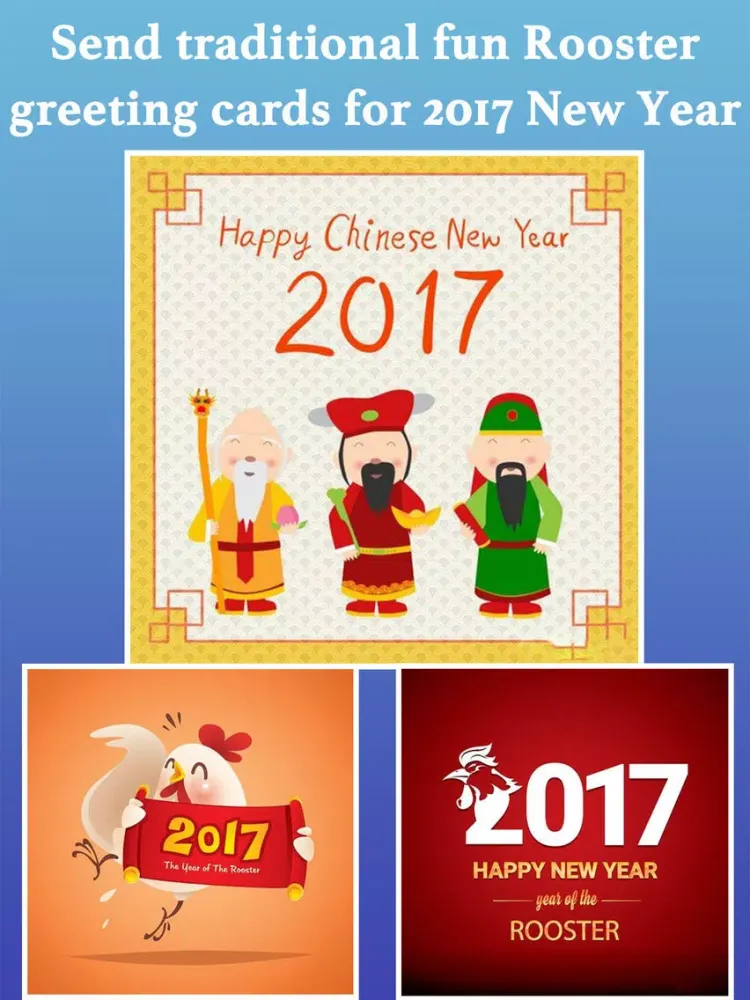 Ảnh chụp màn hình của Happy Chinese New Year 2017! Rooster Cards iPad 