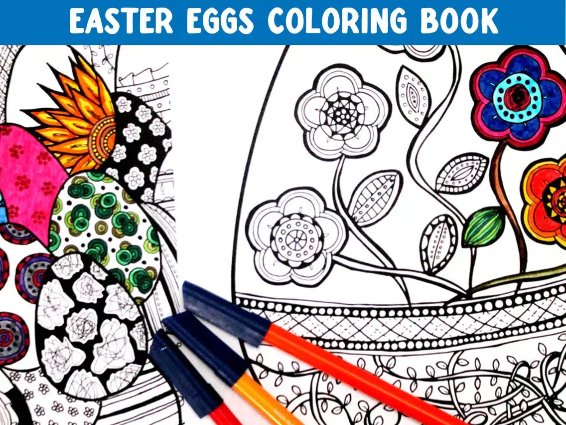 Easter Eggs Coloring Book! Draw, Color & Paint iPad  سکرین شاٹس
