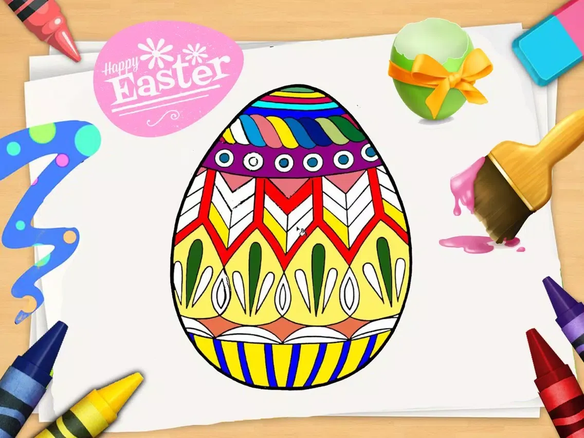 Easter Eggs Coloring Book! Draw, Color & Paint iPad  سکرین شاٹس