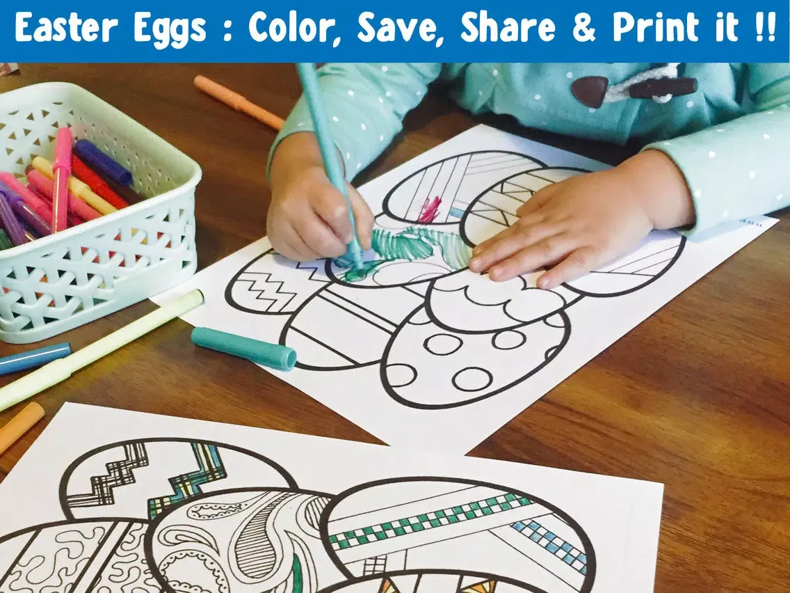 Easter Eggs Coloring Book! Draw, Color & Paint iPad  سکرین شاٹس