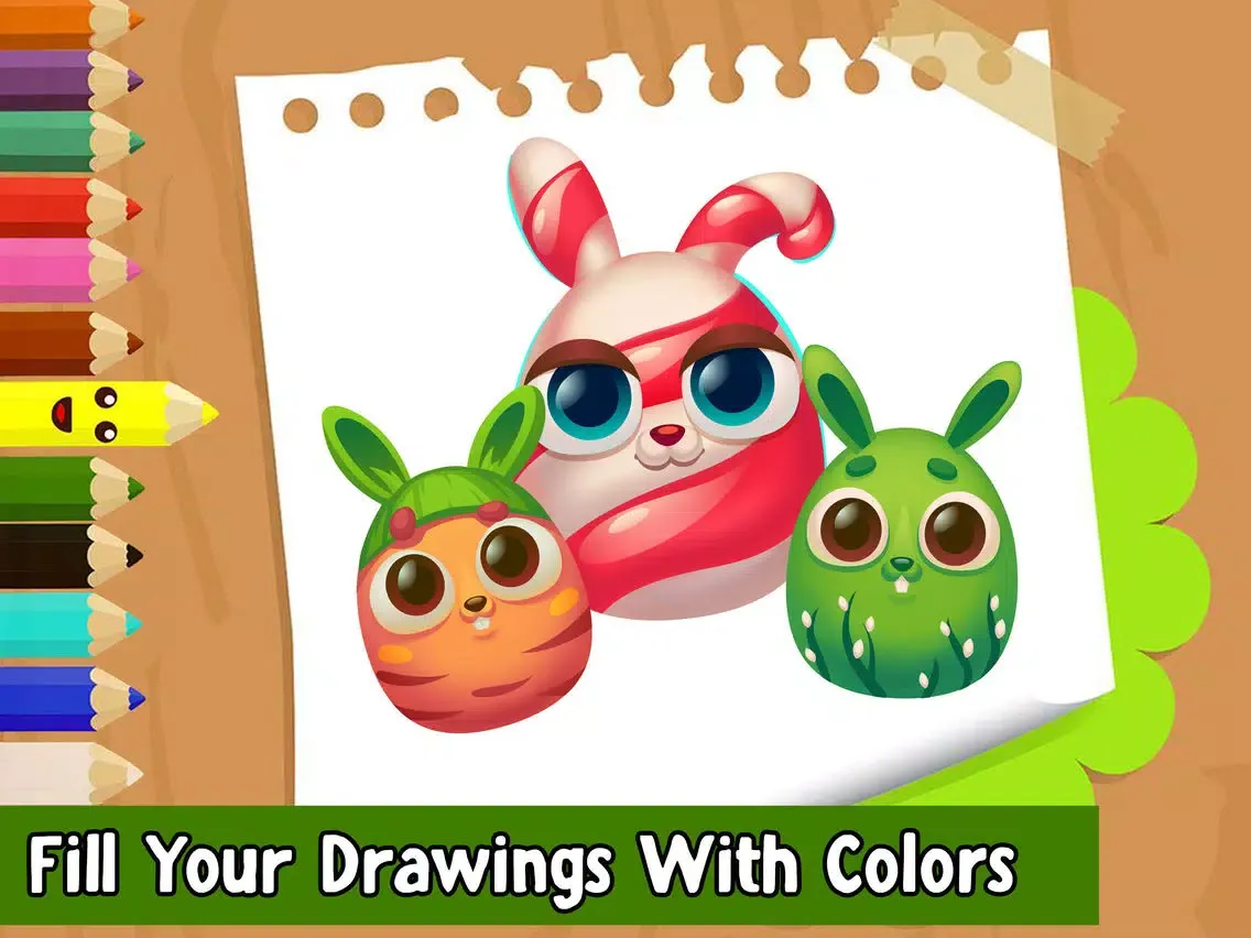 Easter Eggs Coloring Book! Draw, Color & Paint iPad  سکرین شاٹس