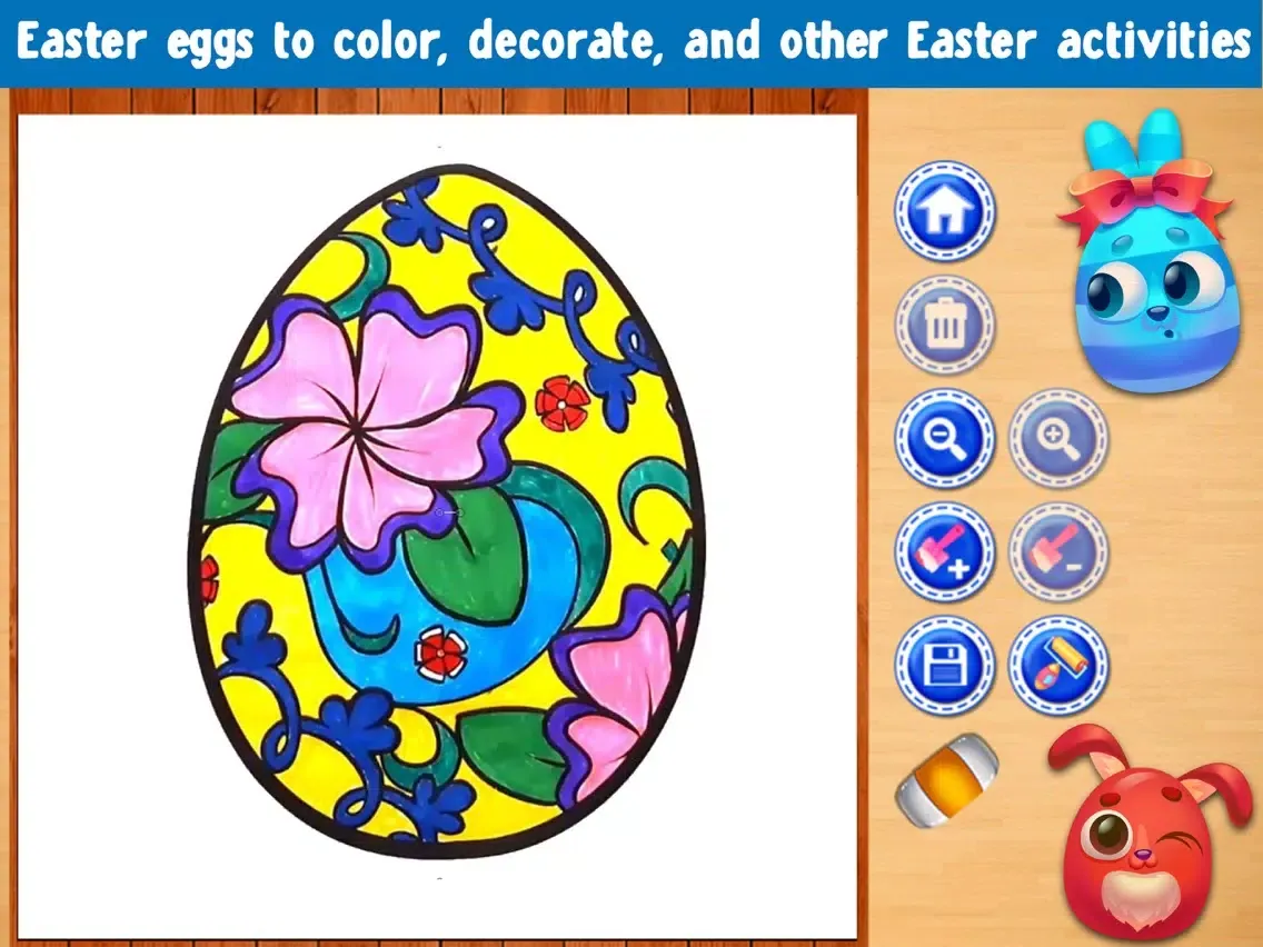 Easter Eggs Coloring Book! Draw, Color & Paint iPad  سکرین شاٹس