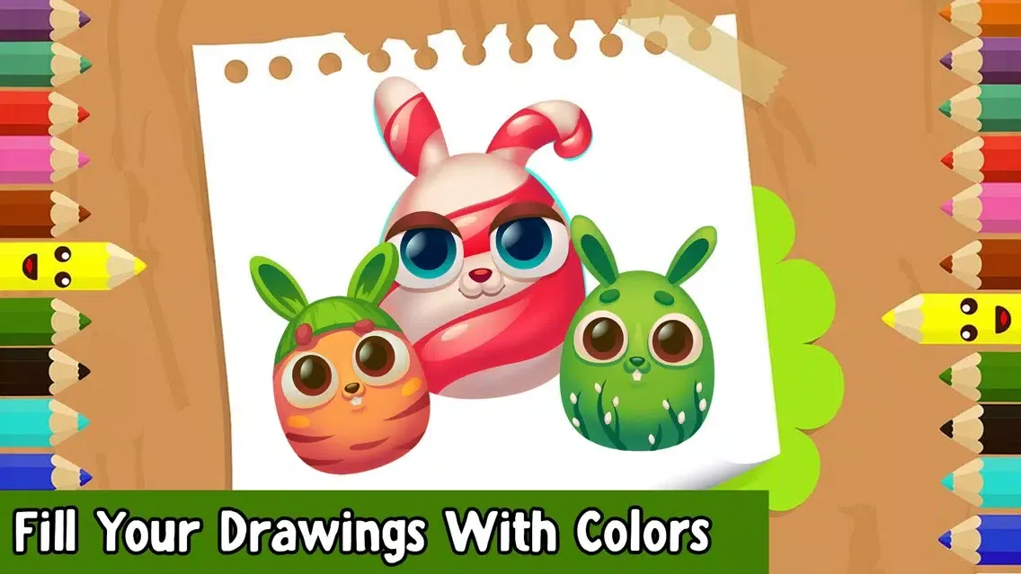 Easter Eggs Coloring Book! Draw, Color & Paint سکرین شاٹس