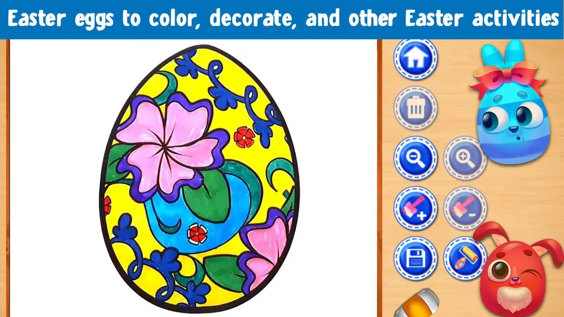 Easter Eggs Coloring Book! Draw, Color & Paint سکرین شاٹس