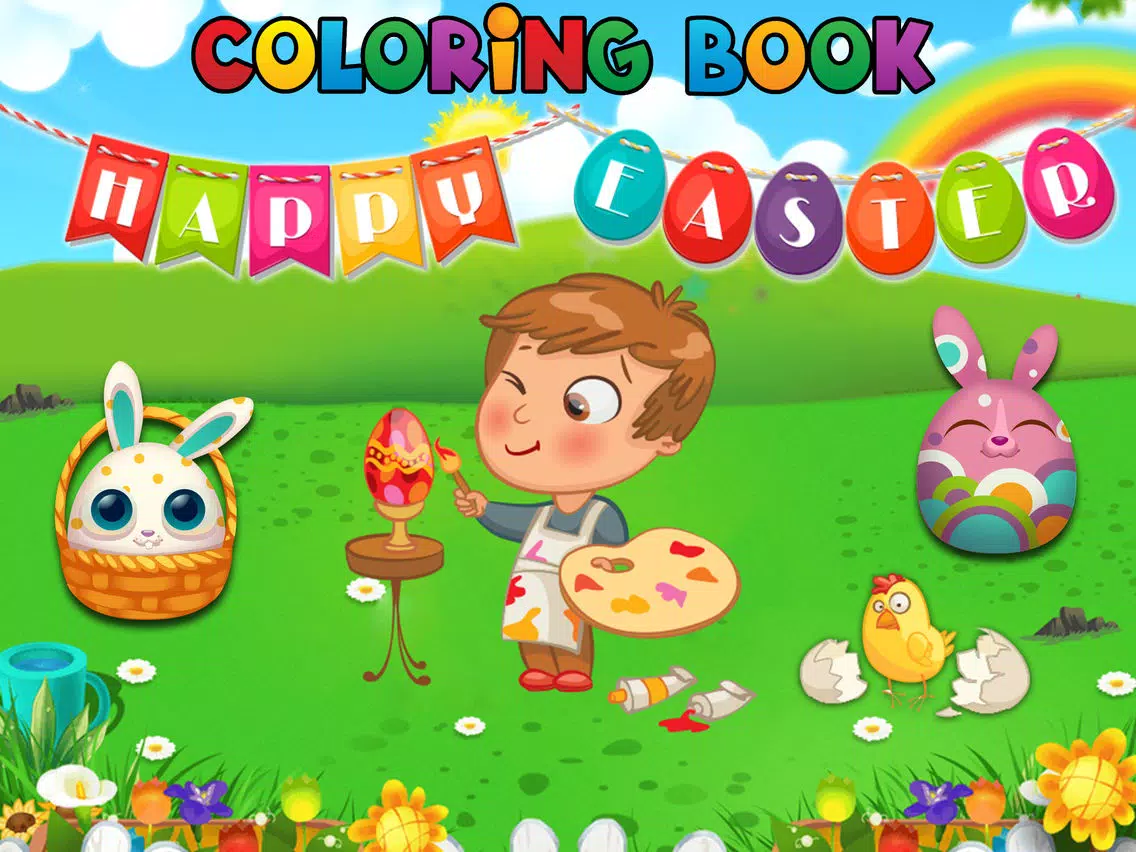 Скриншоты Easter Coloring Book For Kids! Draw, Color & Paint iPad 