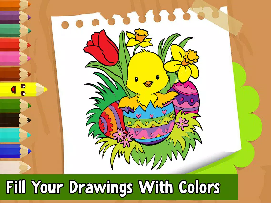 Скриншоты Easter Coloring Book For Kids! Draw, Color & Paint iPad 