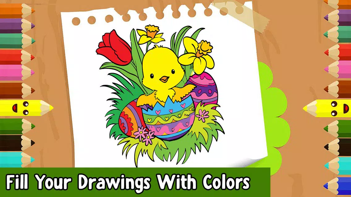 Скриншоты Easter Coloring Book For Kids! Draw, Color & Paint