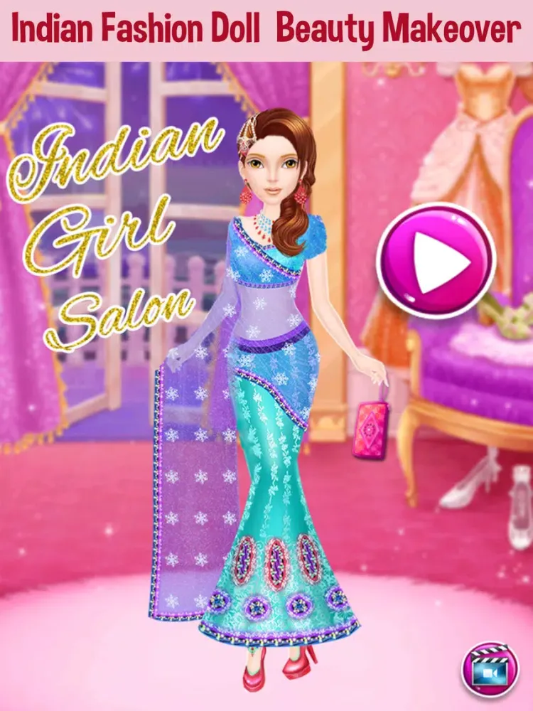 Zrzuty ekranu Indian Fashion Doll Makeover Salon iPad 