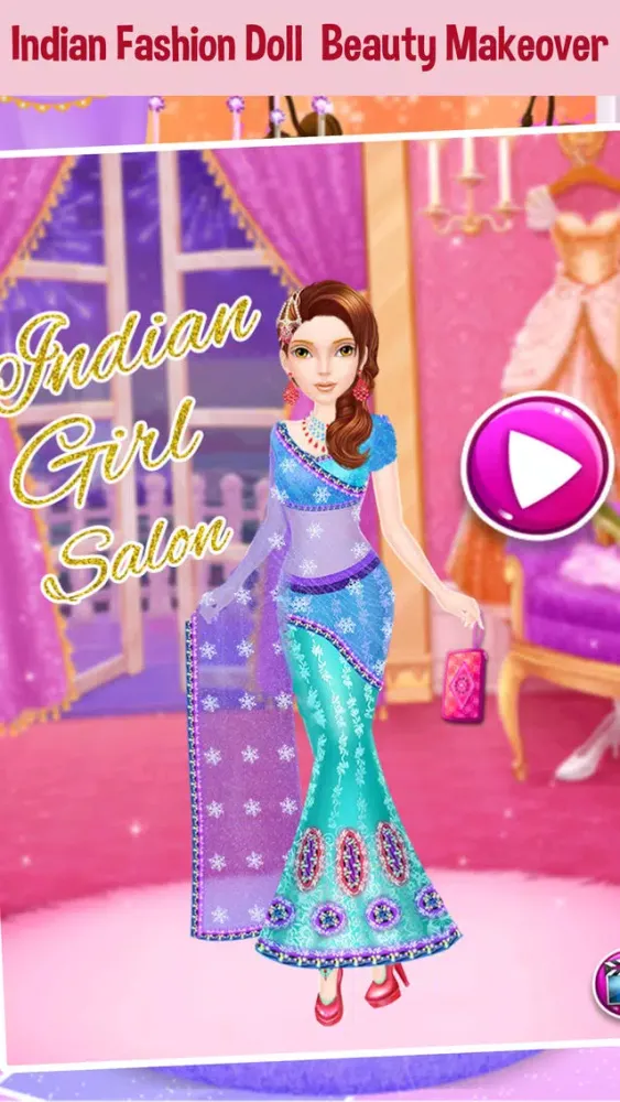 Zrzuty ekranu Indian Fashion Doll Makeover Salon