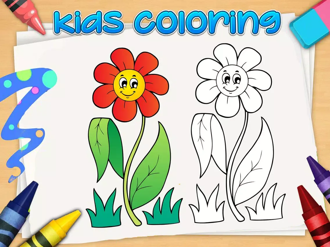 Tangkapan skrin Kids Coloring Book! Draw, Color & Paint Sparkles iPad 