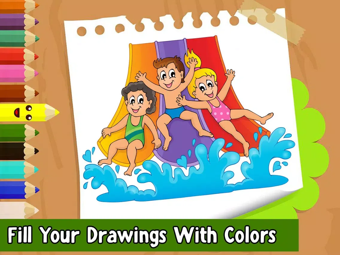 Tangkapan skrin Kids Coloring Book! Draw, Color & Paint Sparkles iPad 