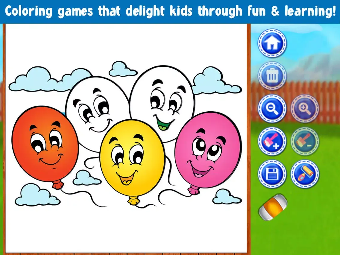 Tangkapan skrin Kids Coloring Book! Draw, Color & Paint Sparkles iPad 
