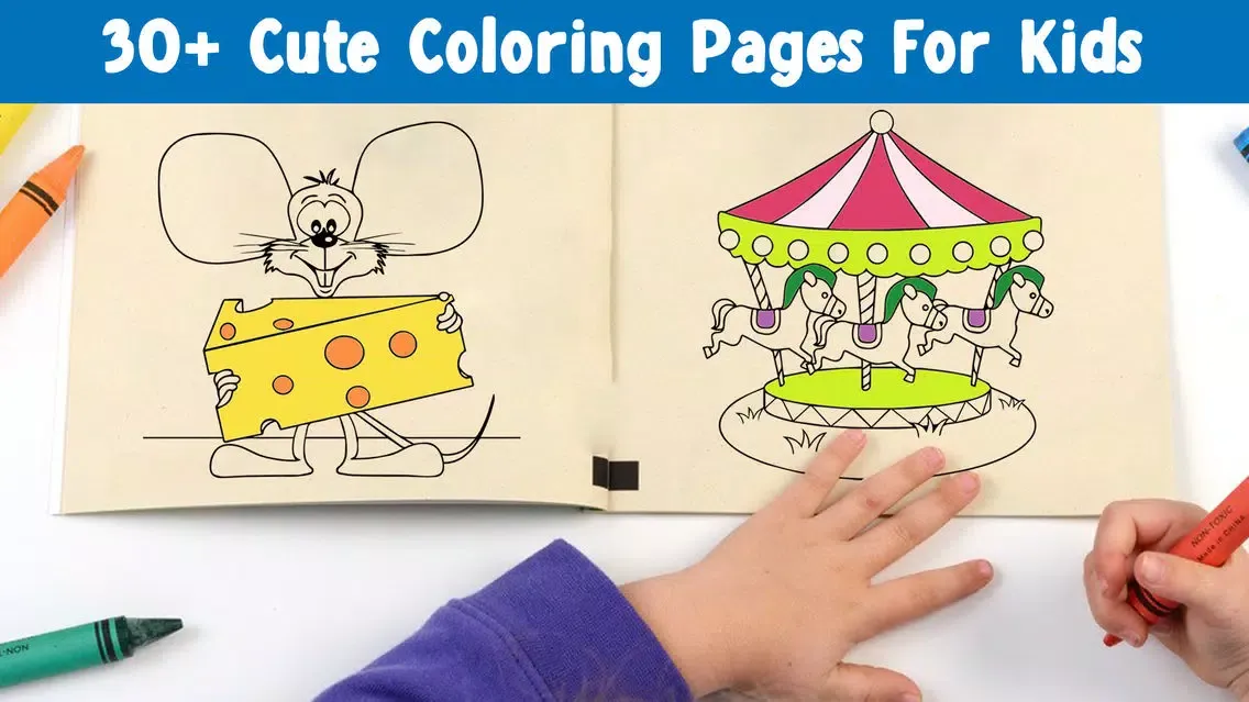 Tangkapan skrin Kids Coloring Book! Draw, Color & Paint Sparkles