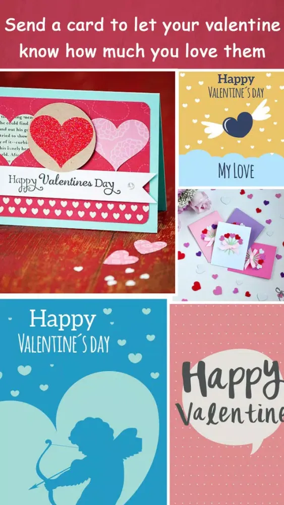Capturas de pantalla de Valentines Day Love Cards & Greetings Free!