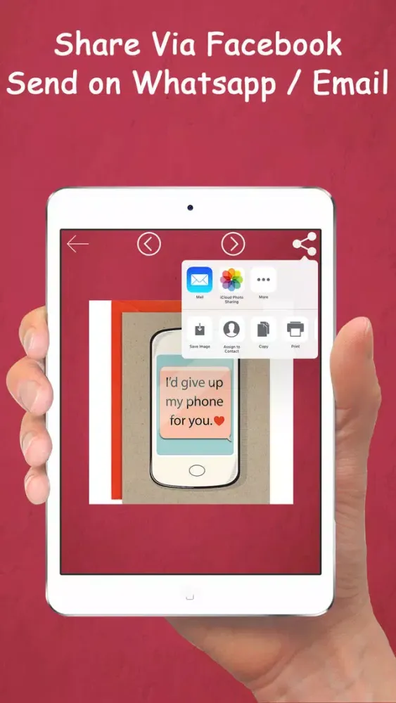 Capturas de pantalla de Valentines Day Love Cards & Greetings Free!