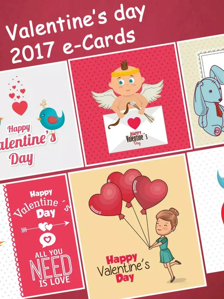 Happy Valentine's Day 2017 Cards Free iPad  स्क्रीनशॉट