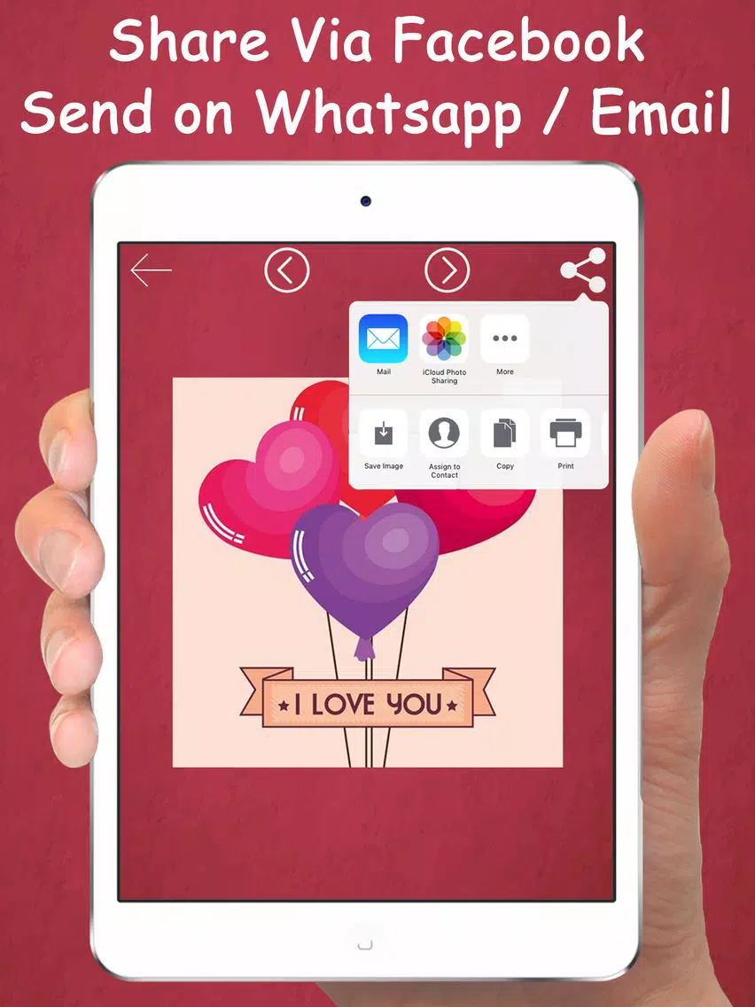 Captures d'écran de Happy Valentine's Day 2017 Cards Free iPad 