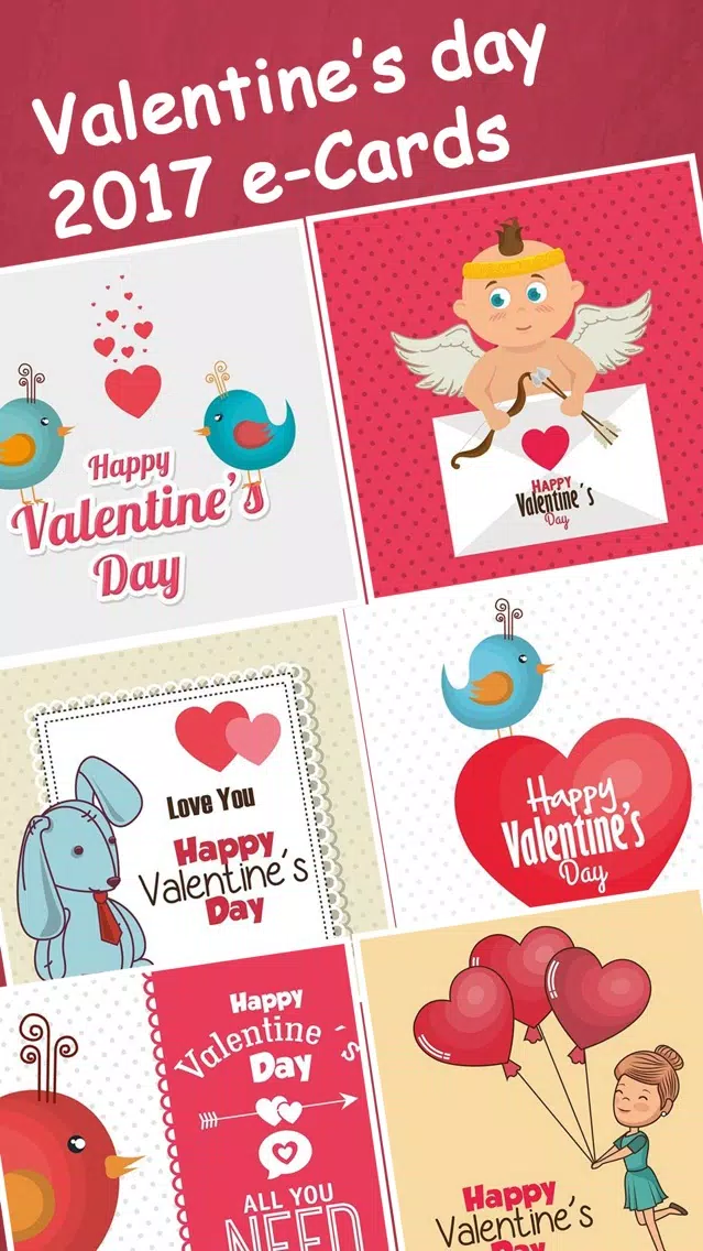 Captures d'écran de Happy Valentine's Day 2017 Cards Free
