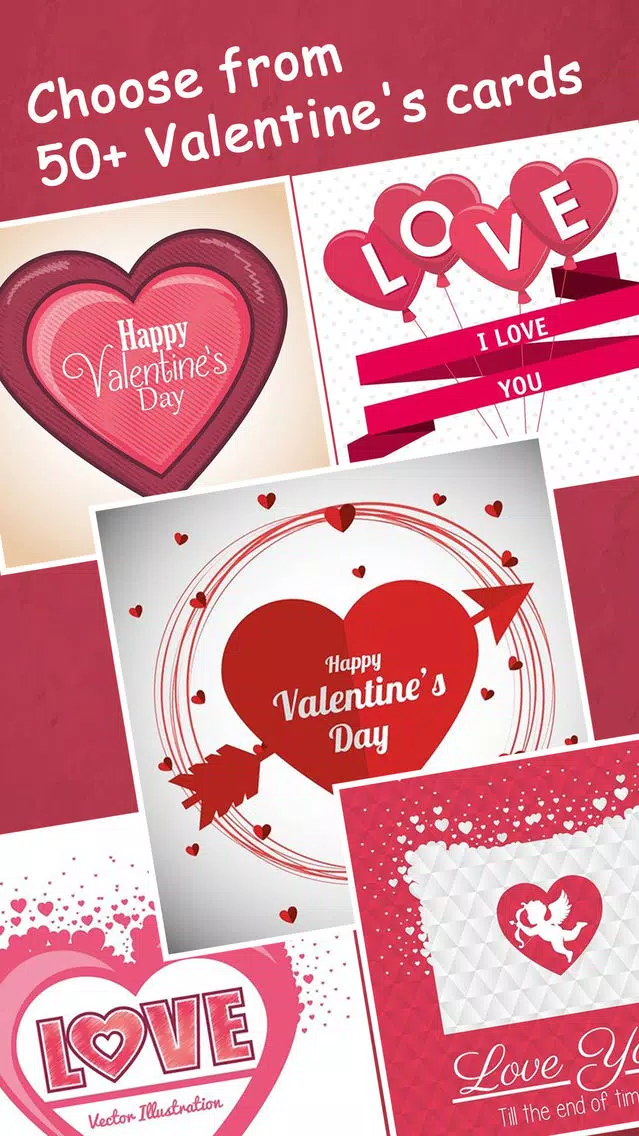 Captures d'écran de Happy Valentine's Day 2017 Cards Free