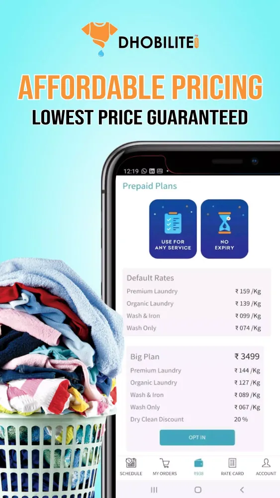 Capturas de tela do DhobiLite Dry Clean & Laundry