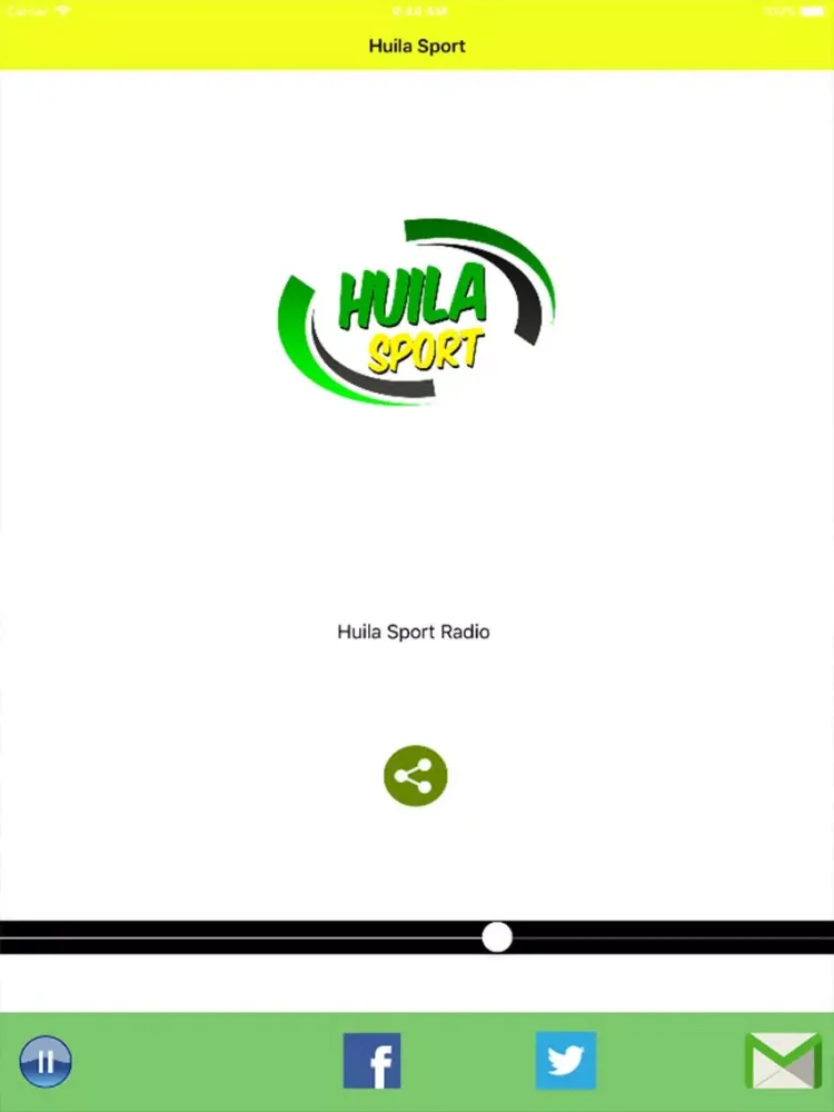 ภาพหน้าจอของ Huila Sport iPad 