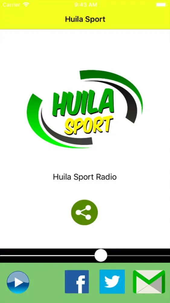 ภาพหน้าจอของ Huila Sport