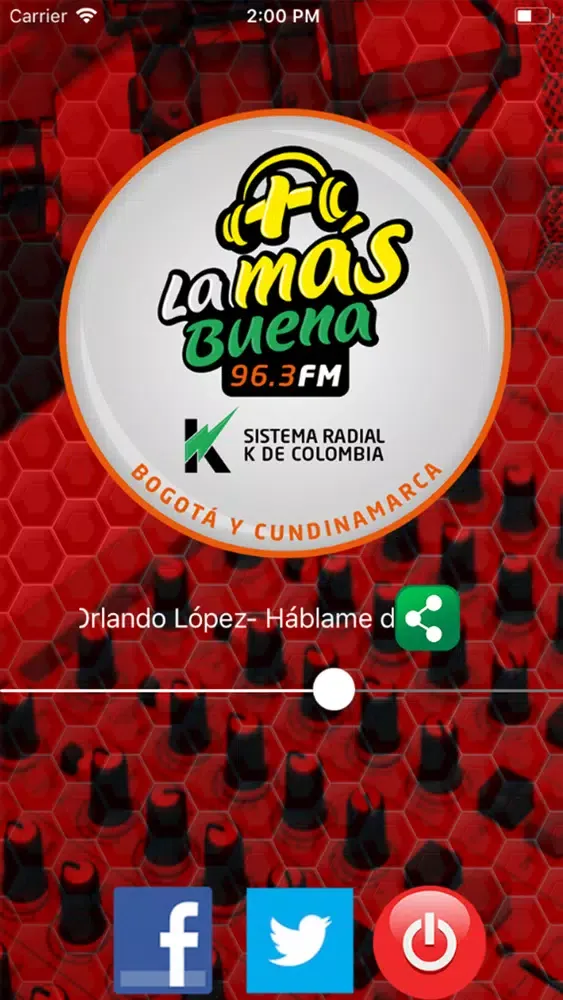 Tangkapan layar La Más Buena 96.3