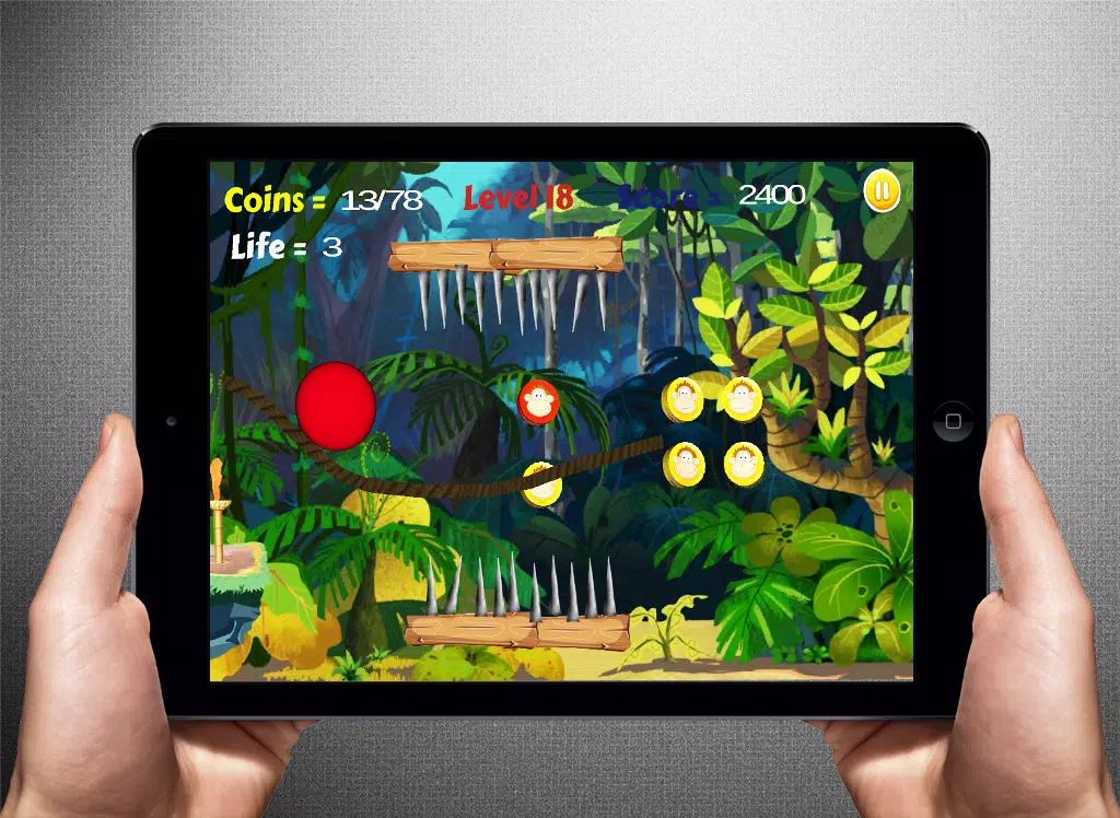 Ảnh chụp màn hình của Jungle Ball Lite: Tilt & Draw iPad 