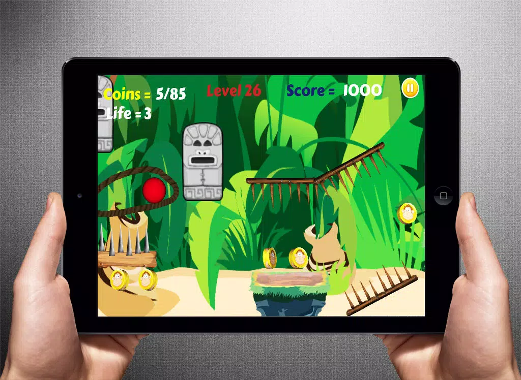 Ảnh chụp màn hình của Jungle Ball Lite: Tilt & Draw iPad 