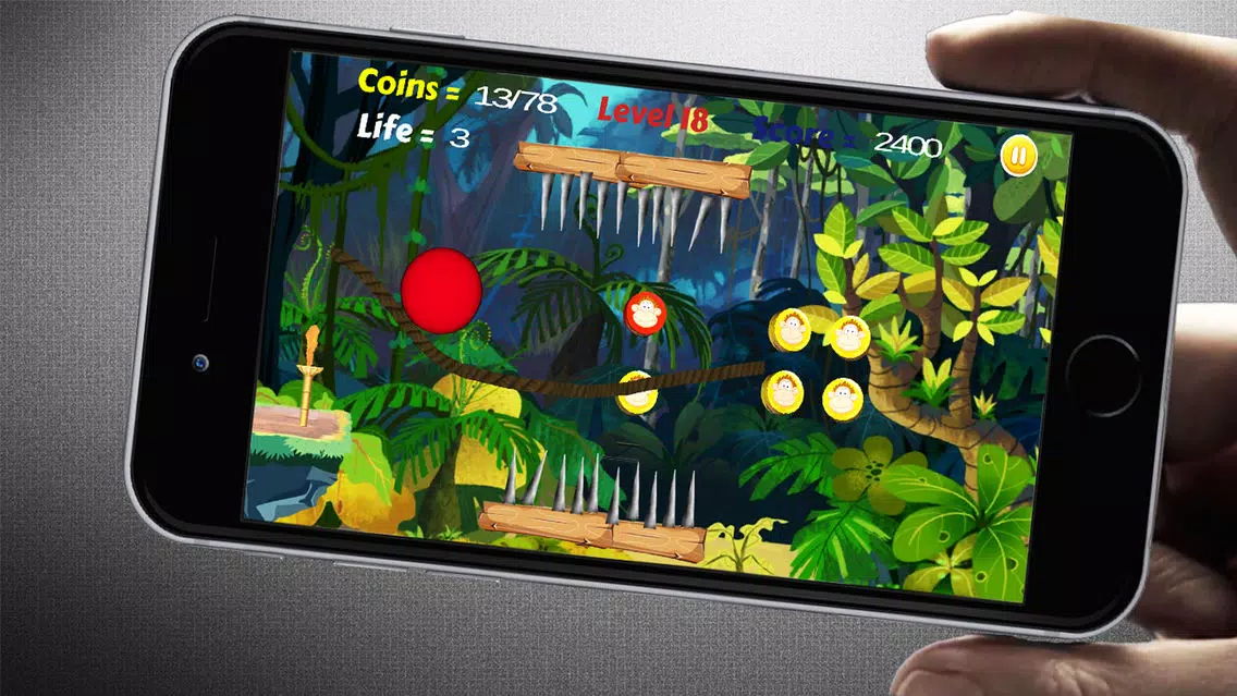Ảnh chụp màn hình của Jungle Ball Lite: Tilt & Draw