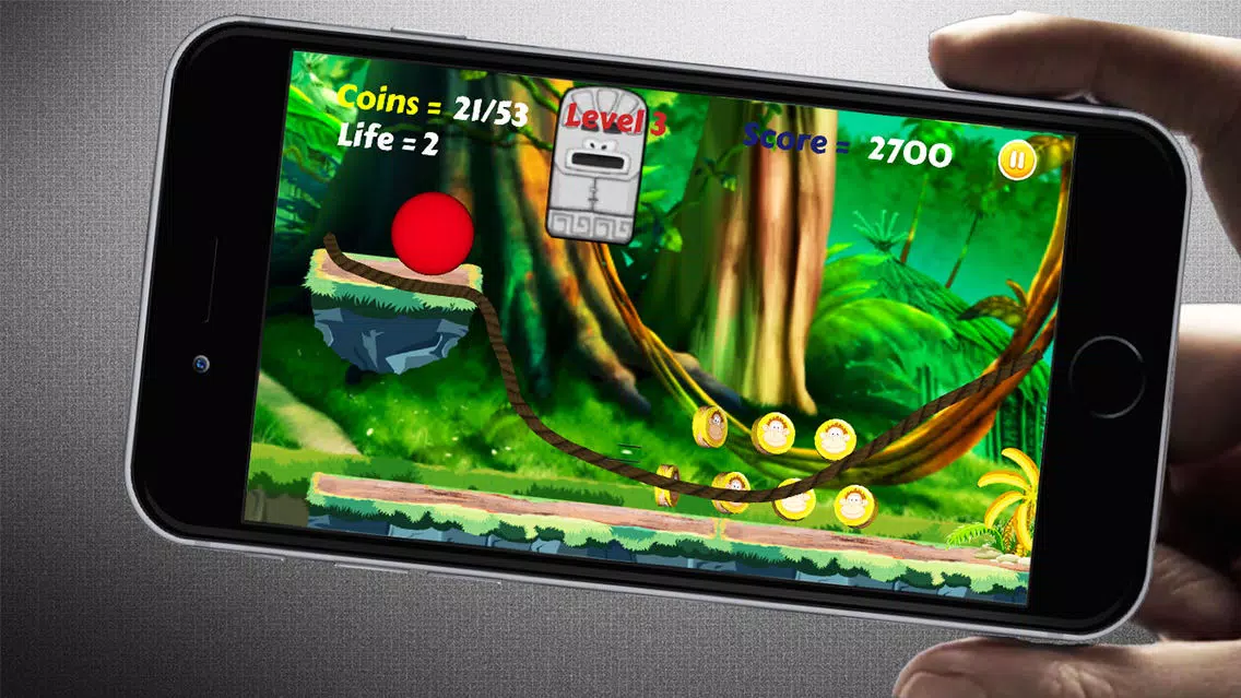 Ảnh chụp màn hình của Jungle Ball Lite: Tilt & Draw