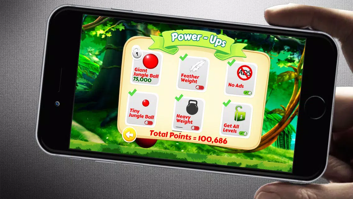 Ảnh chụp màn hình của Jungle Ball Lite: Tilt & Draw