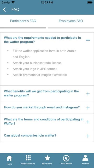 Captures d'écran de Waffer Card