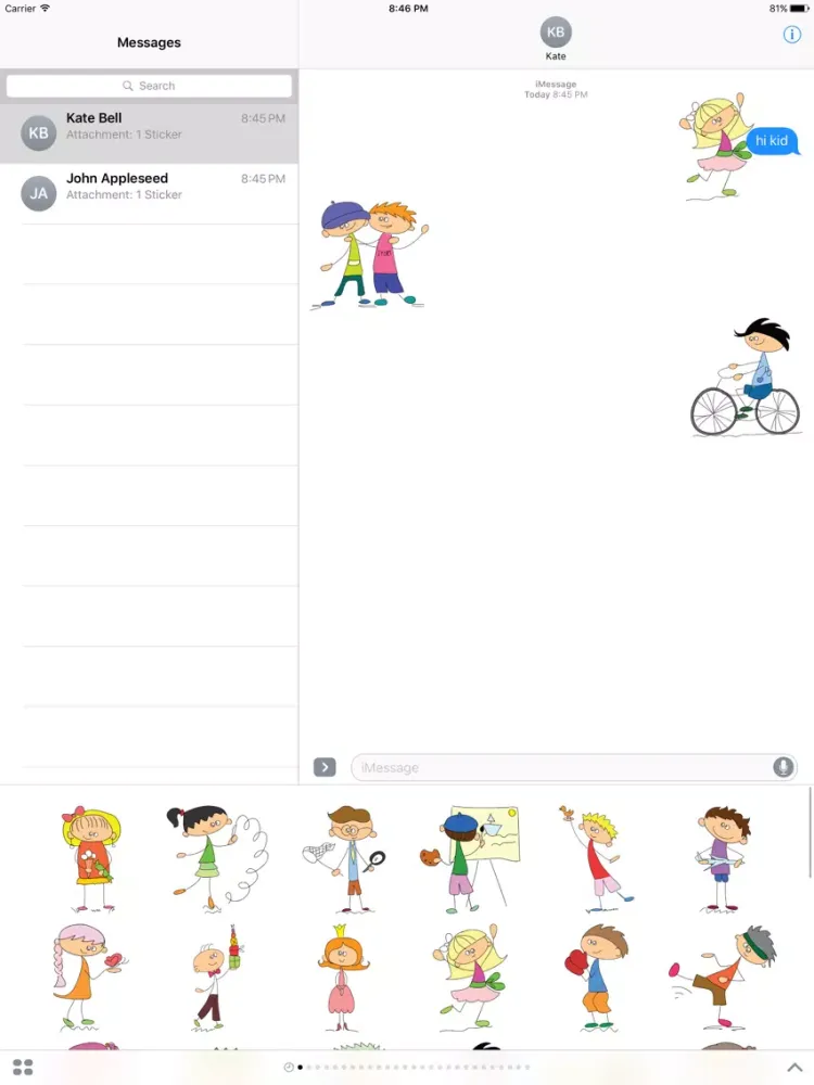 Cartoon Face Emoji Sticker - DHS Pack 02 iPad 应用截图