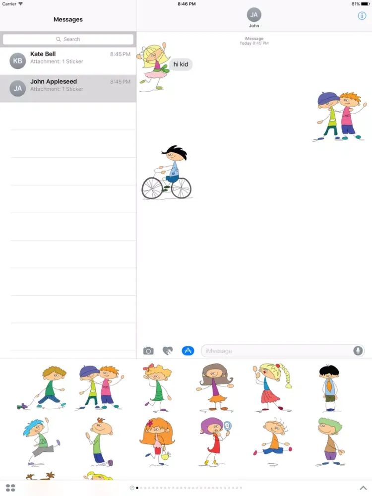 Cartoon Face Emoji Sticker - DHS Pack 02 iPad 应用截图