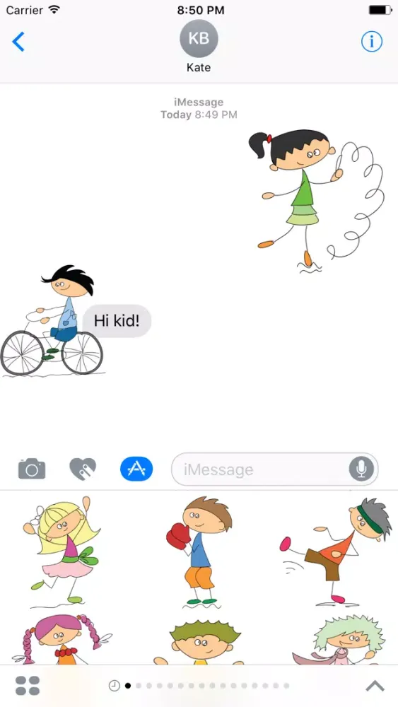 Cartoon Face Emoji Sticker - DHS Pack 02应用截图