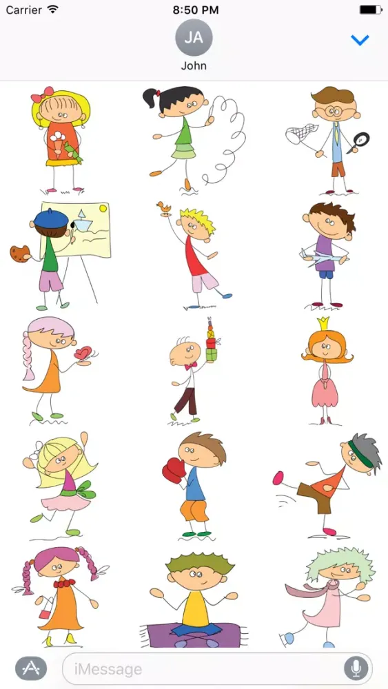 Cartoon Face Emoji Sticker - DHS Pack 02应用截图