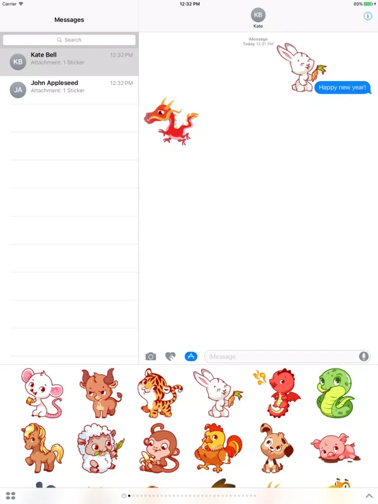 Captures d'écran de Chinese Zodiac - Luna Year Sticker Pack 02 iPad 