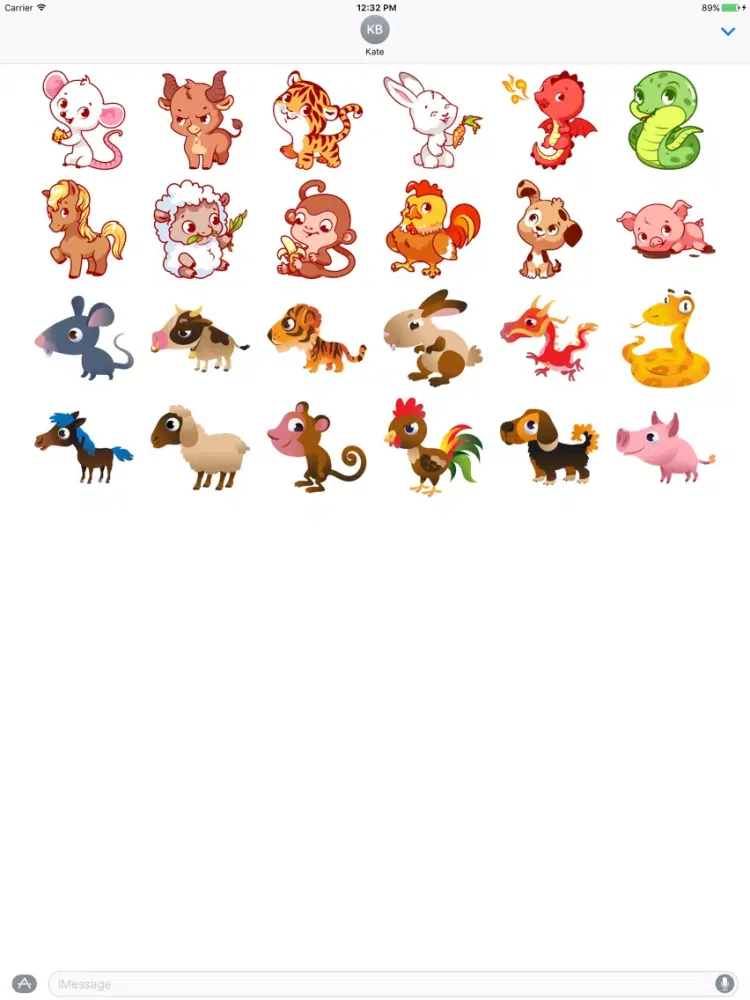 Captures d'écran de Chinese Zodiac - Luna Year Sticker Pack 02 iPad 
