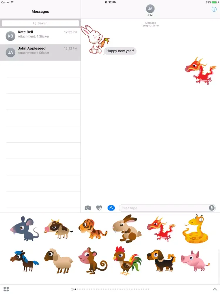 Captures d'écran de Chinese Zodiac - Luna Year Sticker Pack 02 iPad 