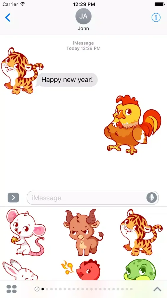 Captures d'écran de Chinese Zodiac - Luna Year Sticker Pack 02