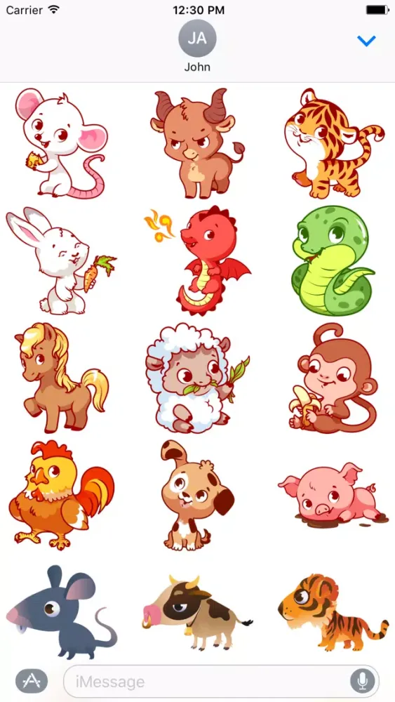 Captures d'écran de Chinese Zodiac - Luna Year Sticker Pack 02