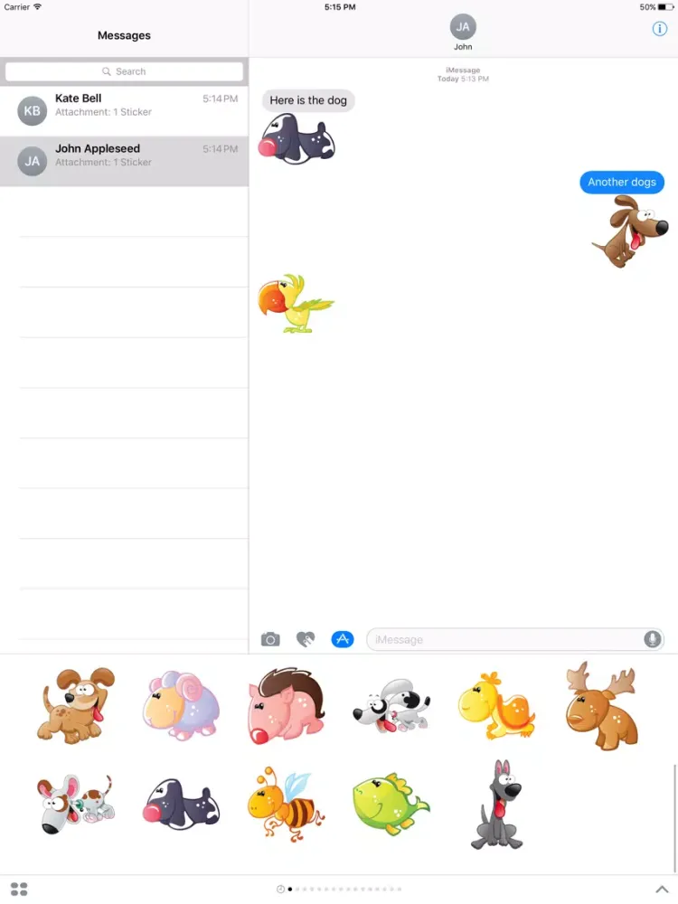 صور Cute Animals Sticker - DHS Pack 01 iPad 