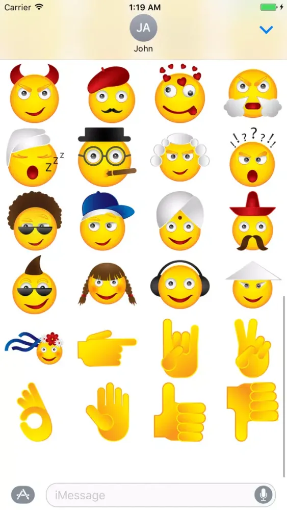 Cute Emotions - Cute Emoji for iMessage Screenshots