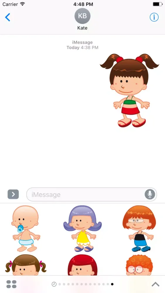 Capturas de pantalla de Cute Kids Sticker - DHS Pack 01