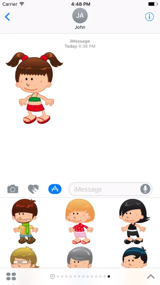 Capturas de pantalla de Cute Kids Sticker - DHS Pack 01