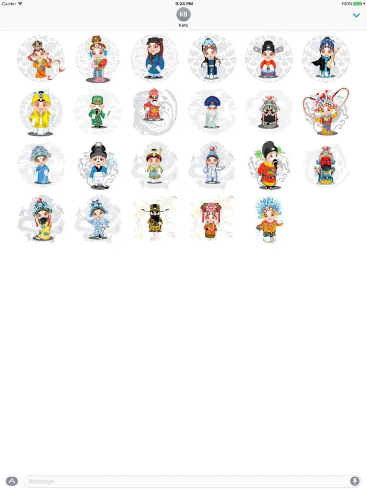 تصاویر Exquisite Opera Sticker - DHS Pack 01 iPad 