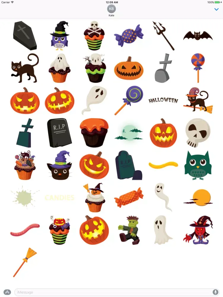 Crazy Halloween Sticker for iMessage #10 iPad  স্ক্রিনশট