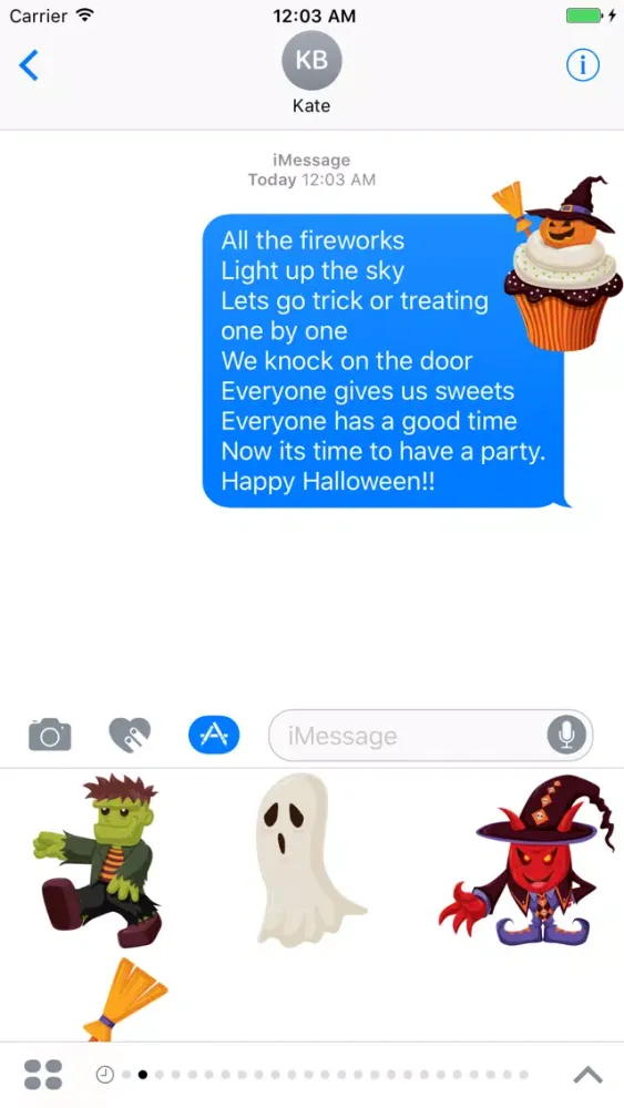 Crazy Halloween Sticker for iMessage #10 স্ক্রিনশট