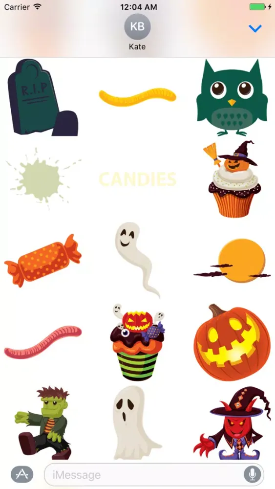 Crazy Halloween Sticker for iMessage #10 স্ক্রিনশট